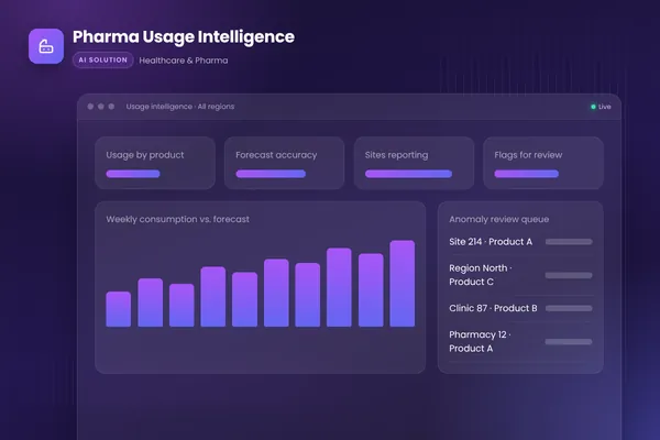 Pharma Usage Intelligence: AI-based product usage tracking for healthcare and pharmaceuticals